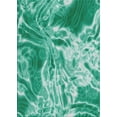 thumbnail image 1 of Ahgly Company Indoor Rectangle Patterned Turquoise Green Abstract Area Rugs, 2' x 4', 1 of 6