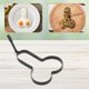 thumbnail image 4 of Juego de 2 moldes para huevos, acero inoxidable, color negro, 4 of 5