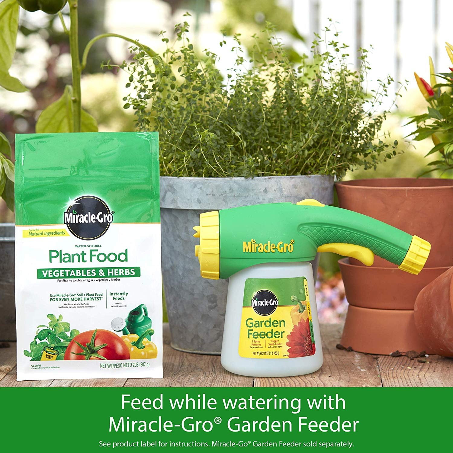 Miracle Gro Water Soluble Plant Food Vegetables And Herbs 2 Lb