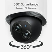 eufy Floodlight 3K Camera E340 Wired Dual Camera, 360° Pan & Tilt, Wi-Fi 6, No Monthly Fee