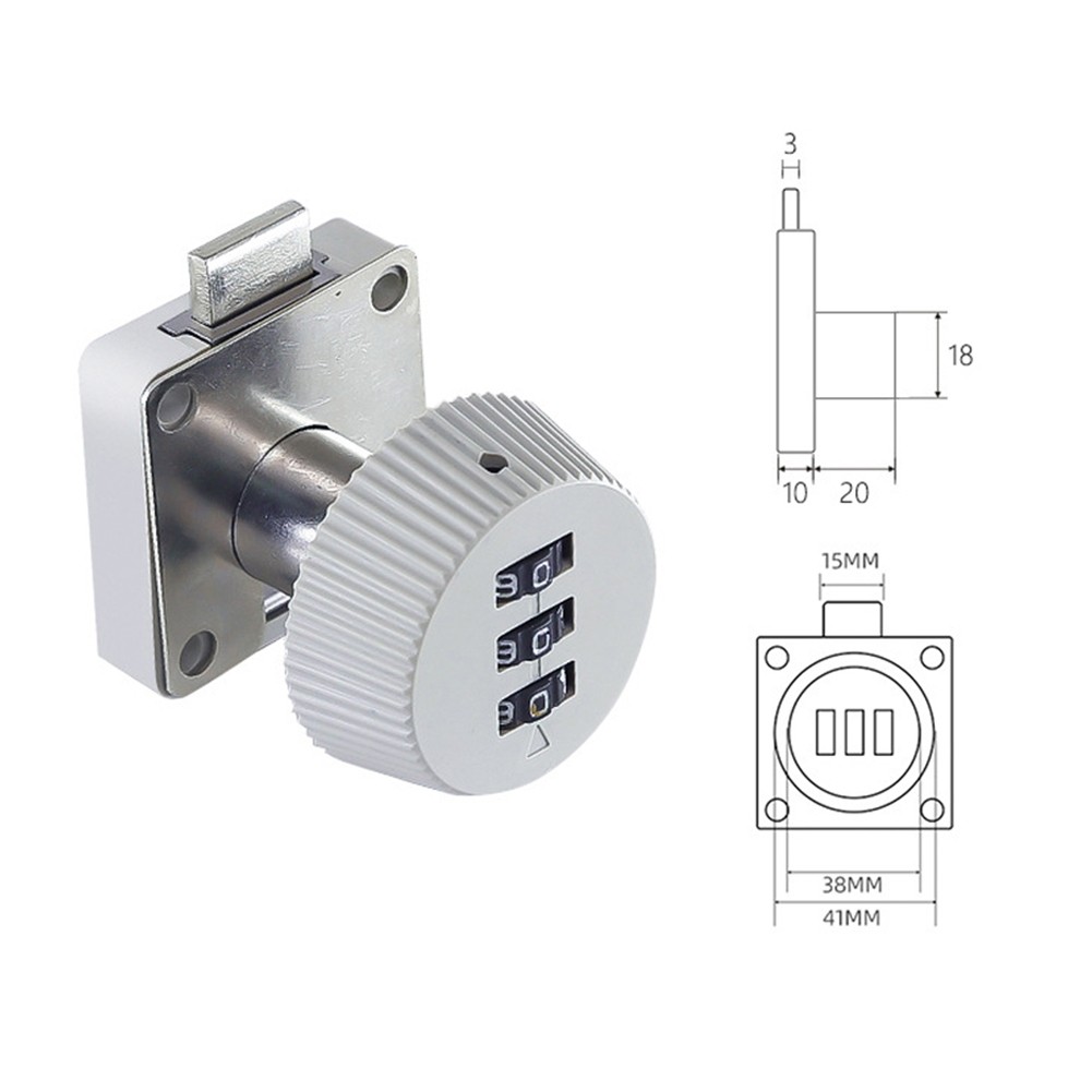 FANJIE Password Locking Hasp and Staple with Keys Padlock Garage Lock