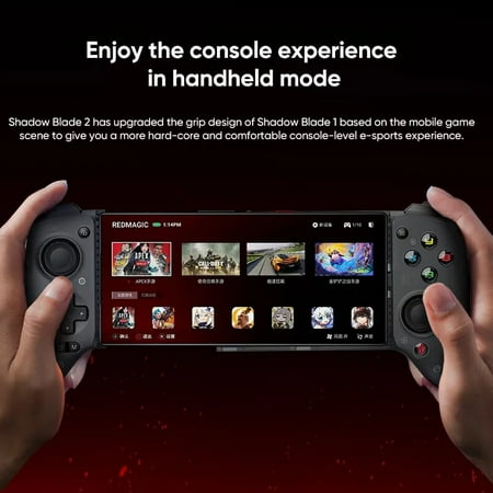 RedMagic Shadow Blade Controller 2nd Generation Black Type-C/3.5mm Interface Hall Rocker REDMAGIC Mobile Smartphone Accessory