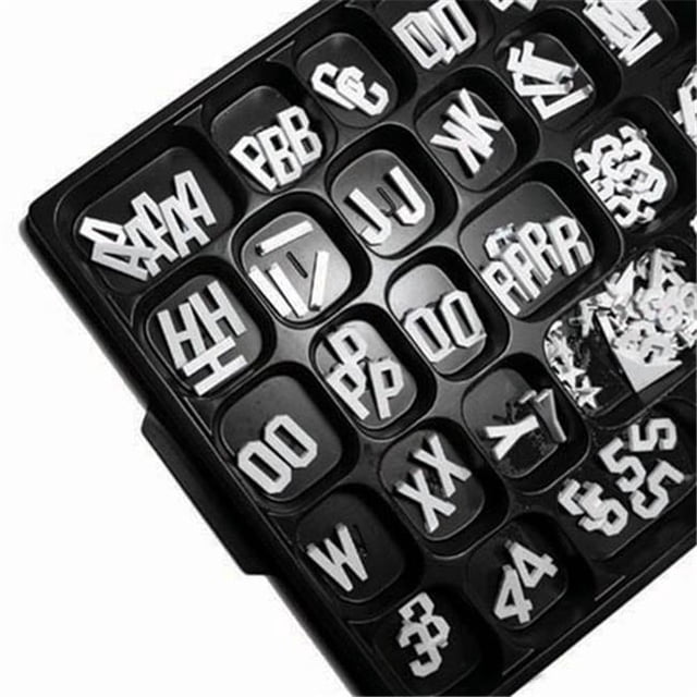 Aarco Products.5 in. Lettres Universelles à Double Languette Interchangeables