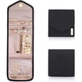 thumbnail image 4 of Sonducket Jewelry Storage Bag with Zipper Pocket Small Studs Holder Roll High Case Capacity Folding Bracelets for Organizer Type3, 4 of 6
