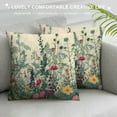 thumbnail image 3 of Sheronv Flowers Graphic Decorative Short Plush Throw Pillow Cover for Home Couch - Spring Theme - 1PC 20x20in, 3 of 5