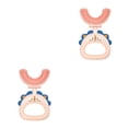 thumbnail image 1 of Minnieouse Cepillos de en forma de U para niños, herramienta de limpieza de de 360 ​​grados, cepillos de protección de plástico de Tipo rosa 1 2piezas Minnieouse CBP192667, 1 of 6