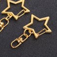 thumbnail image 2 of 24Pcs Alloy Key Holder Waist Hanging Key Holder Exquisite Star Shaped Car Business Keychain Metal Keyring without Case(Golden), 2 of 7