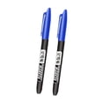 thumbnail image 4 of KLKCMS 2 Permanent Markers Office Painting Waterproof Rocks Oil based Paint Markers Blue, 4 of 9