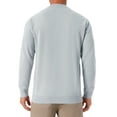 thumbnail image 3 of INSPIRE CHIC Men's Mock Neck Pullover Sweater Solid Color Quarter Zip Knitted Polo Sweater L Light Gray, 3 of 6