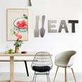 thumbnail image 3 of EAT Sign, Fork and Spoon Wall Decor, Rustic Wood Eat Decoration,Decoration Hang Wood Letters for Wall Art(Gray), 3 of 6