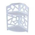 thumbnail image 2 of Litrail No Drill Bathroom Corner Shelf Organizer - PVC Waterproof White Storage Rack, Easy Assemble for Small Spaces Bathroom Bedroom, 2 of 6