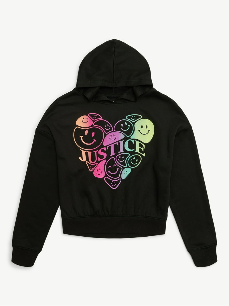 Justice Girls Fleece Hoodie, Sizes XS - XLP - Walmart.com