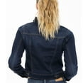 thumbnail image 7 of Notus Fashion Women’s Premium Button-Down Denim Jacket - Elegant Comfort Soft, Stylish, and Versatile Long Sleeve Jean Jacket Dark Blue S, 7 of 7