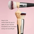 thumbnail image 3 of Makeup Brushes Dual-ended Foundation Brush Concealer Brush Perfect for Any Look Premium Hair Rounded Tapered Flawless Brush Ideal for Liquid, Cream, Powder,Blending, Buffing,Concealer, 3 of 5