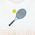 thumbnail image 4 of Inktastic Blue Tennis Racket and Ball Girls Baby Dress, 4 of 5