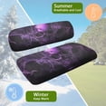 thumbnail image 6 of FUIALDOLG Golf Cart Seat Covers Fit for Club Car Precedent Front Seats Cushion, Purple Gothic Skull Print Golf Cart Front and Back Seat Cushion Cover, No Nails Required, 6 of 8