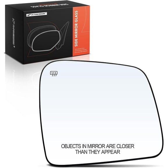 A-Premium Right Passenger Side Heated Mirror Glass with Backing Plate Compatible with Dodge Durango 2011-2023 & Jeep Grand Cherokee 2011-2021, Grand Cherokee WK 2022 - Replace# 68082636AB