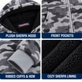 thumbnail image 4 of Coney Island Boys Hoodies Cozy Soft Fleece Sherpa Lined Hoodie Sweatshirt for Boys with Pockets, 4 of 7