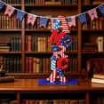 thumbnail image 4 of Patriotic Wooden Table Sign, USA Gnome and Star Shelf Decor for 4th of July, Independence Day Mantle Decorations for Home, Farmhouse Style Holiday Ornament, 4 of 6
