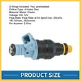 thumbnail image 3 of Fuel Injector No.F1TZ-9F593-D Fuel Injection Nozzle for Ford F-250 1991-1995 7.5L for Ford F-350 1991-1997 7.5L Blue 8 Pcs Auto Replacement Parts, 3 of 5