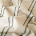 thumbnail image 5 of Grey Vertical Ticking Stripes Pattern Comforter Cover with Zipper Closure (3pcs - Pack Queen Beige 100% Washed Cotton Bedding Pack - Queen Size), 5 of 7