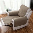 thumbnail image 6 of With Elastic Straps Recliner chair covers Recliner cover Waterproof Washable Slipcover 23in Chair protectors covers Large recliner covers for wide recliner, 6 of 9