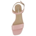 thumbnail image 5 of Soda Shoes Women Ankle Strap Sandals Low Block Heel Single Band EPISODE-S Light Pink 9, 5 of 5