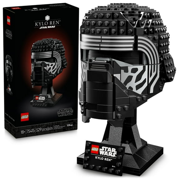 LEGO Star Wars Kylo Ren Helmet - DIY Model Kit For Adults 18  - Collectible Building Kit - Room Decor Idea for The Force Awakens Fans - Gift for Birthdays - 75415