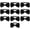 Black 10, variant on Men's Pre Tied Adjustable Bow Ties for Men Women Boys Necktie Bow Tie Wedding Party Concerts