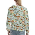 thumbnail image 7 of Cauagu Mushroom House Insect Frog for Women's Hooded Sweatshirts Pullover Hoodie for Women Fall Workout Sweat Long Sleeve Preppy Sweatshirts-Large, 7 of 7