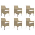 thumbnail image 6 of vidaXL Patio Dining Set 7 Piece Garden Outdoor Table and Chair Multi Colors, 6 of 11