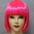 thumbnail image 4 of Stylish Full Hangs Short Solid Color Faux Hair Wig for Nightclubs, 4 of 7
