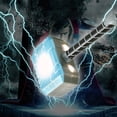 thumbnail image 4 of Martillo de cosplay de utilería de Halloween con luces, accesorio de disfraz con sonido, regalos de cumpleaños para niños, 4 of 5