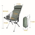thumbnail image 5 of LEEYNEER Compact Camping Chair With High Back Portable & Lightweight For Hiking  Picnic  Fishing, 5 of 5