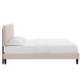 thumbnail image 5 of Modway Phillipa Performance Velvet Full Platform Bed in Pink, 5 of 9
