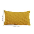 thumbnail image 3 of Vfedsrsge Yellow Lumbar Pillow Cover 19x11 Inch - Decorative Boho Pattern Polyester Cushion Cover for Sofa Living Room Bedroom, Machine Washable Festival Themed Throw Pillowcase, 3 of 6