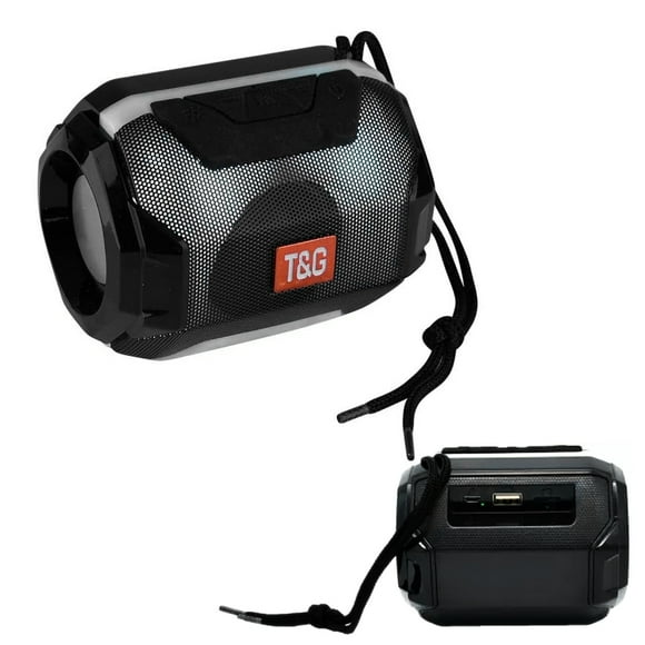 Haut-parleur Portable Bluetooth Stéréo Basse Sans Fil pour Tablette Rechargeable Noir