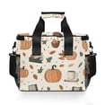 thumbnail image 7 of FORMRS Insulated Cooler Bag 24 Cans Capacity Soft Leakproof Lunch Box with Side Pockets, Beige Fall Leaves, 7 of 7