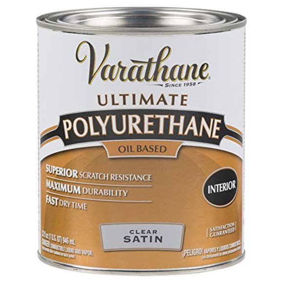Rust-Oleum 9141H Oil Polyurethane, Quart, Satin Finish