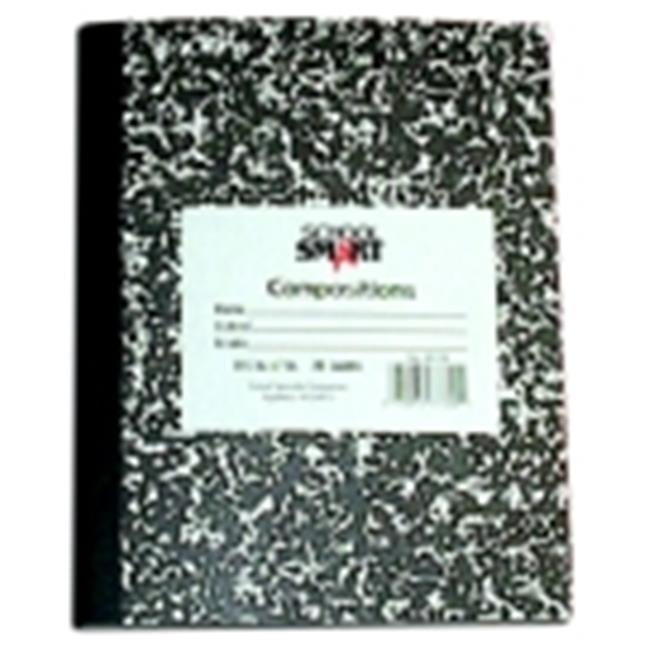 School Smart 8.5 x 7 in. Flexible Composition Book - 40 Leaves, 80 Sheets