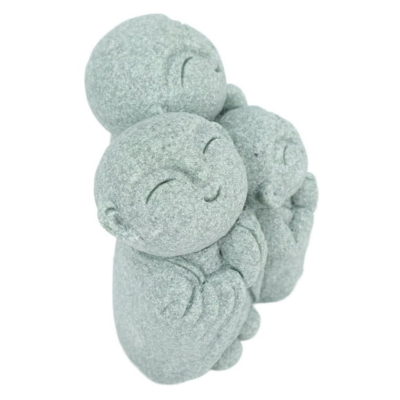 Decoración de Estatua de Buda Linda Estatuilla de Monje con Estatua de Buda Riendo para Pecera Acuario Hogar y Jardín ANGGREK Otros