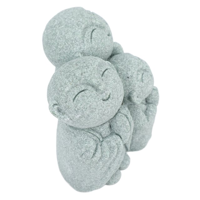 Decoración de Estatua de Buda Linda Estatuilla de Monje con Estatua de Buda Riendo para Pecera Acuario Hogar y Jardín ANGGREK Otros