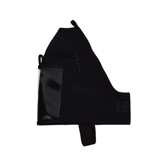 Gallon Gear Housse d'Hydratation D\'entraînement Physique Demi-Gallon - Porte-Bouteille d'Eau de Gym Isolé en Néoprène, Rafraîchissant et Portable - Étui avec Poches de Rangement (Noir/noir)