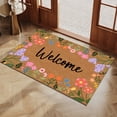 thumbnail image 4 of Spring Floral Outdoor Doormat Artificial Coir Entry Mat | Non-Slip Rubber Backing Grip | Sturdy Weather-Resistant Floor Mat for Front Door, Patio, Indoor or Outdoor Use, 4 of 6