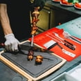 thumbnail image 3 of REOFLYUP 1Pack Rectangular Griddle Cooking Accessories Mat in Orange Silicone for Grill Enthusiasts, 3 of 7