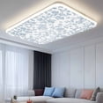 thumbnail image 2 of Light Blue Flower Fluorescent Light Covers, Vintage Farmhouse Boho Leaf Spring Magnetic Light Covers for Ceiling Lights, Fluorescent Ceiling Shade Filters for Classroom Bedroom Office 4x2Ft x 2PCS, 2 of 8