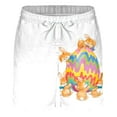 thumbnail image 2 of Aayomet Garçons Courte Pâques Impression Boucle de Poche Shorts (Blanc, XL), 2 of 4