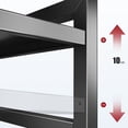 thumbnail image 2 of Advancent Estante de almacenamiento de cocina de metal para una organización resistente y elegante. Organización del hogar y estante de Hardware Negro extragrueso, 2 of 2