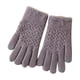 thumbnail image 2 of Guantes de invierno para mujer, de color liso, cálidos, con pantalla táctil, de punto, medianos y largos, de acrílico, 2 of 3