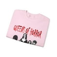 thumbnail image 3 of Women's Crewneck Sweatshirt-Morticia-Munster-Frankenstein Bride-Elvira, 3 of 6